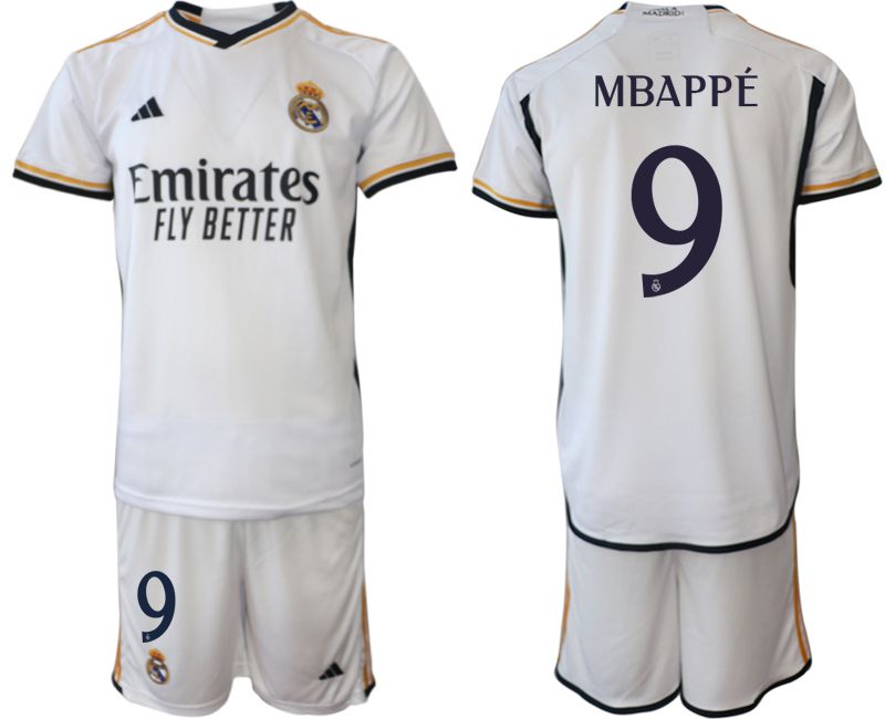 Men 2023-2024 Club Real Madrid home white #9 Soccer Jersey->customized soccer jersey->Custom Jersey